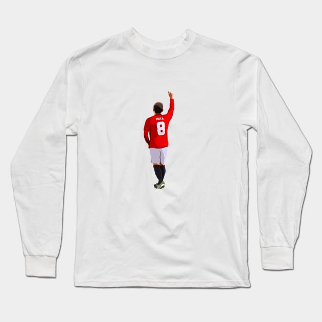 Juan Mata Long Sleeve T-Shirt by Webbed Toe Design's